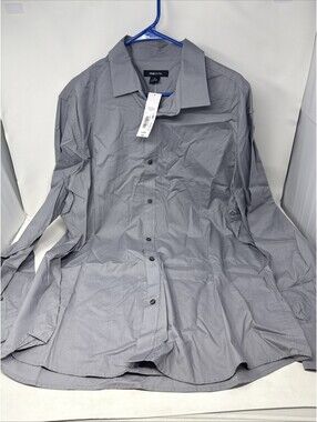 Claiborne Long Sleeve Shirt Mens XL Gray NEW!